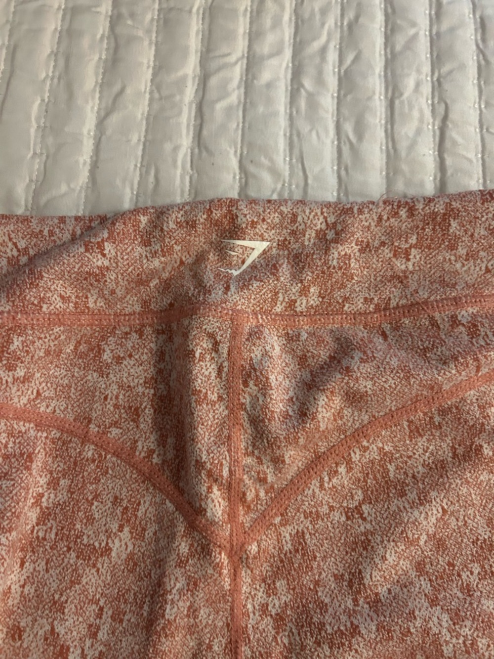 Gymshark Red Marbled High-Waist Leggings